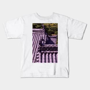 Himeji Castle Roofs, Japan Kids T-Shirt